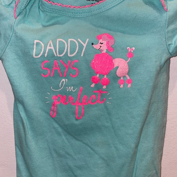 5/$15 George Aqua Baby Onesie - Picture 3 of 5